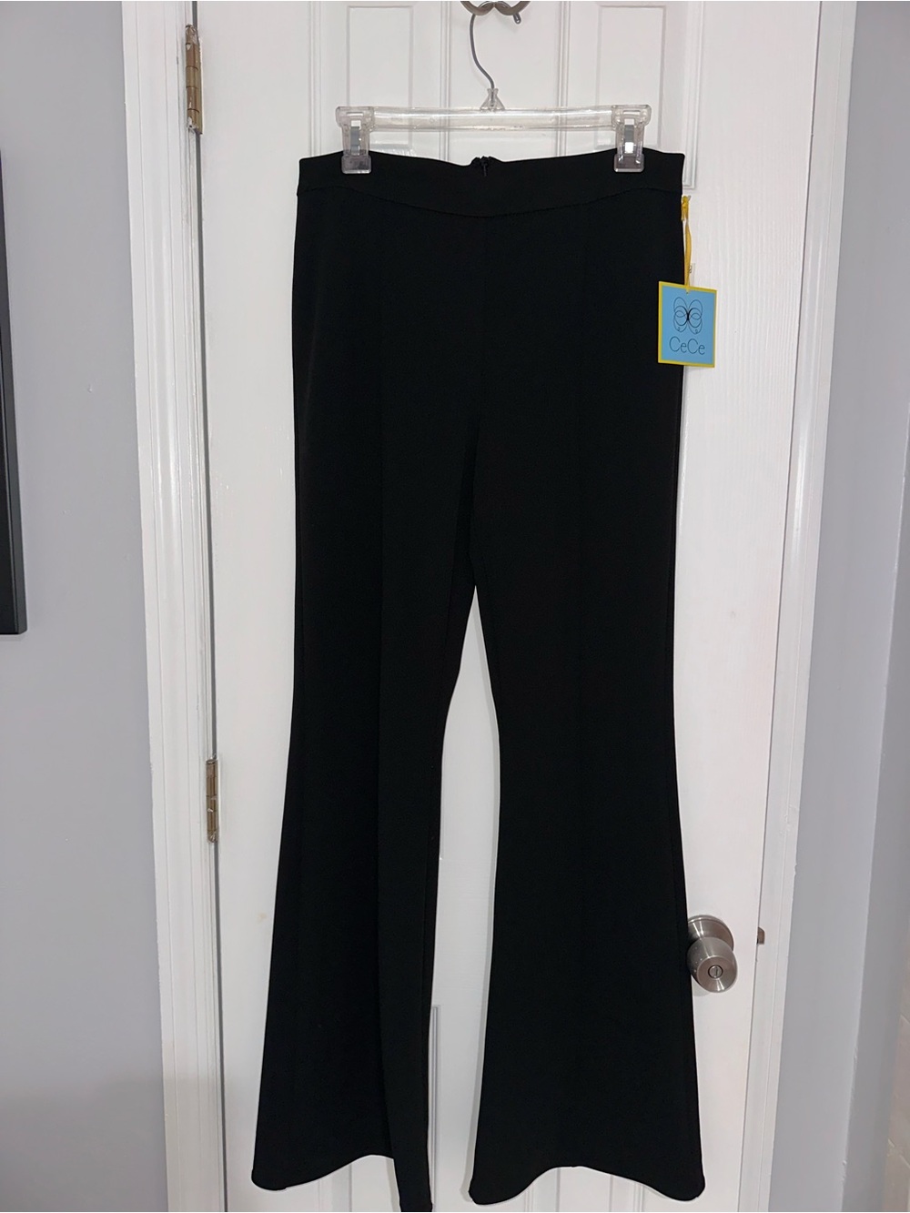 CeCe Black Flared Dress Pants